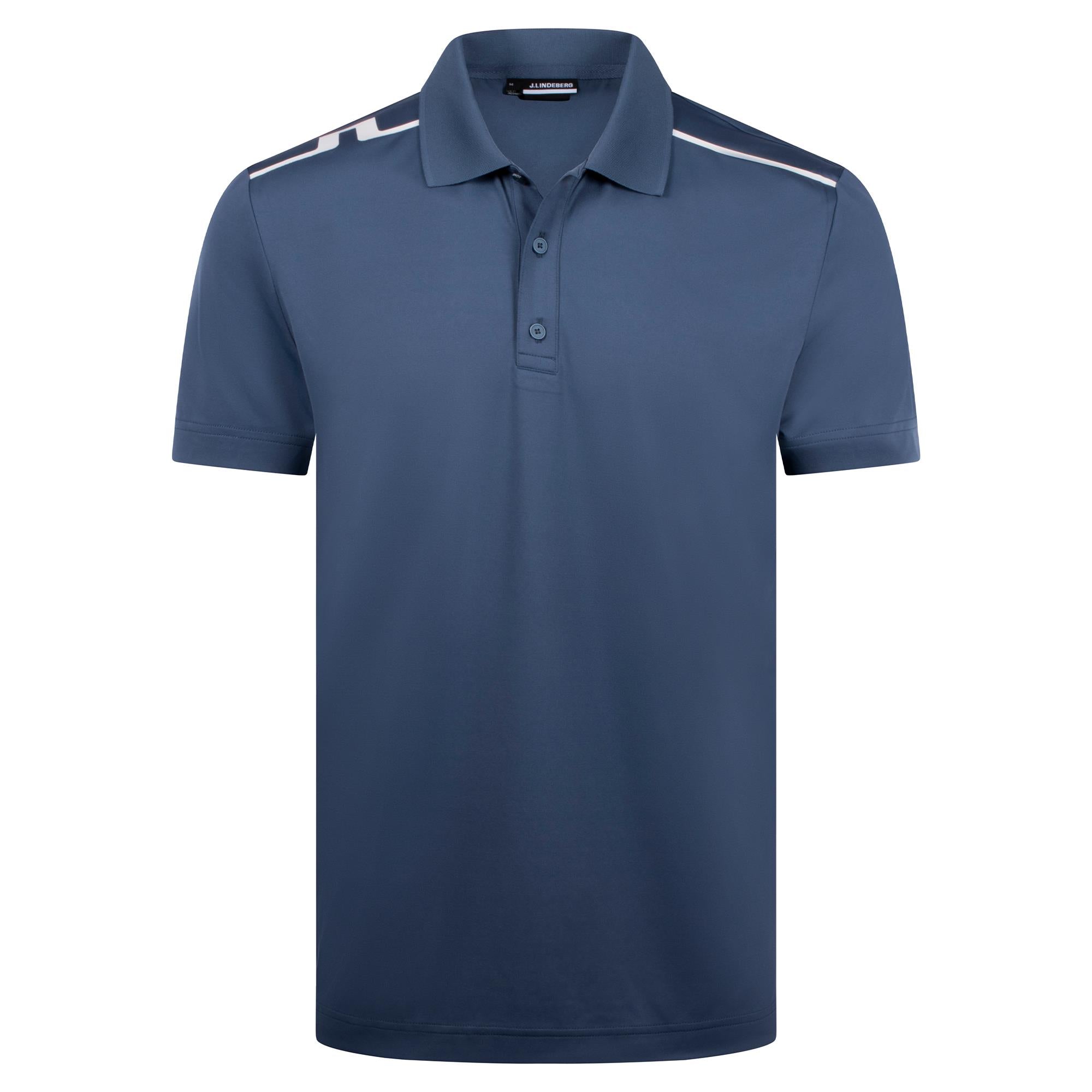 J Lindeberg Lionel Mens Golf Polo Shirt Vintage Indigo